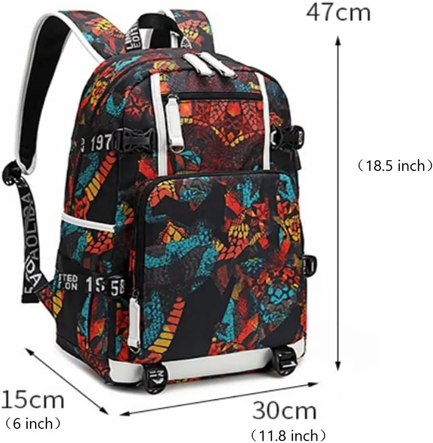 FANwenfeng Basketball Player GA34 Luminous Backpack Travel Backpack Fans Bag (Style 3)