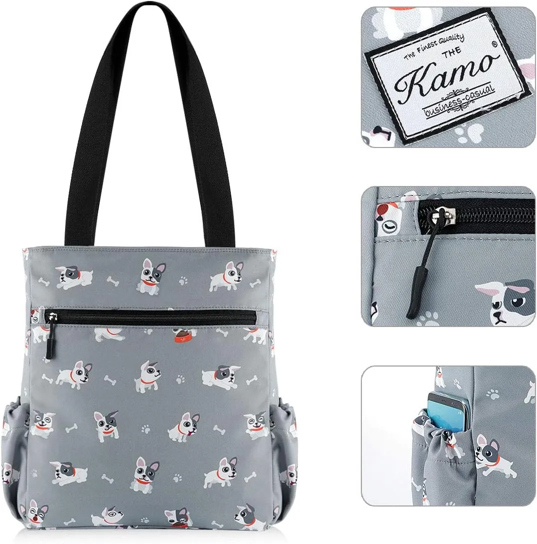 KAMO Floral Tote Bag - Waterproof Lightweight Handbags Travel Shoulder Bag for Hiking Yoga Gym Swimming Travel Beach