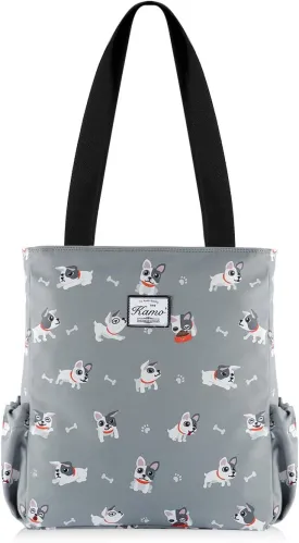 KAMO Floral Tote Bag - Waterproof Lightweight Handbags Travel Shoulder Bag for Hiking Yoga Gym Swimming Travel Beach