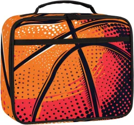 Lunch Box for Women Men Basketball Insulated Lunch Tote Bags Reusable Leakproof Lunch Bag Cooler Tote Large Lunch Bag for Picnic Travel Camping for Travel Picnic Office