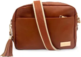 Modern Chic Alice Crossbody Bag: Vegan Leather Purse with Roomy Exterior/Interior Pockets, Key Leash & Matching Womens Wallet