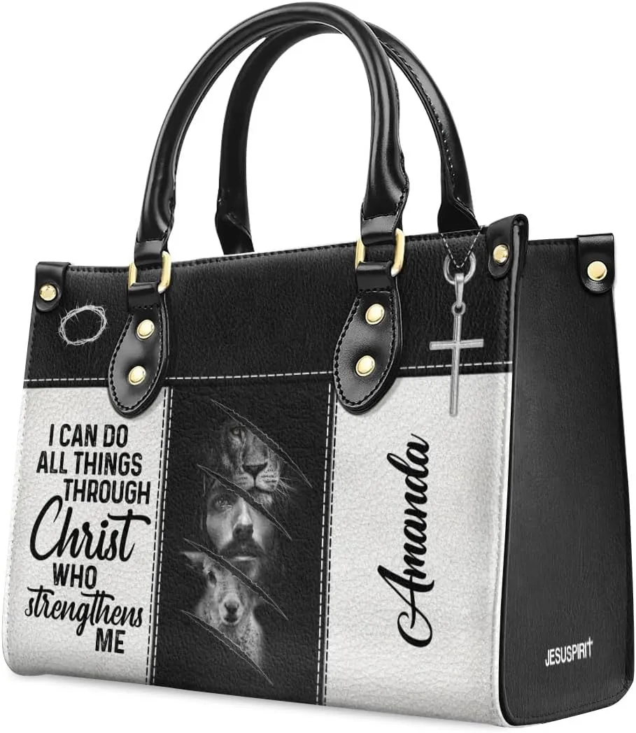 Personalized Leather Handbags For Women - Christmas Gifts For Women - Christian Gifts