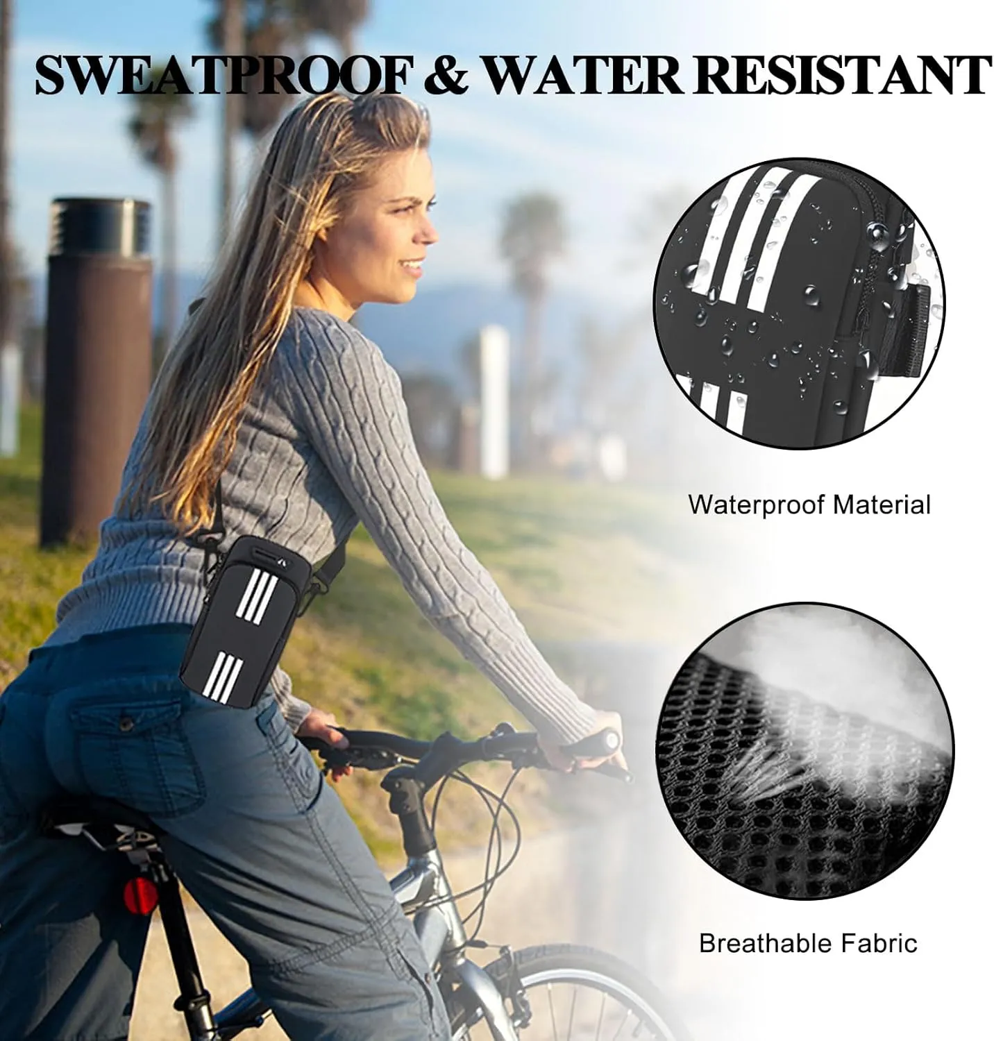Phone Holder for Running Armband,Cell Phone Purse Small Crossbody Bags for Women Men Kids,iPhone 11 12 13 14 15 Pro Max Xs Xr X 8 7 6 Plus SE Mini Galaxy Ultra S24 Note Pouch,Sports Arm Bands