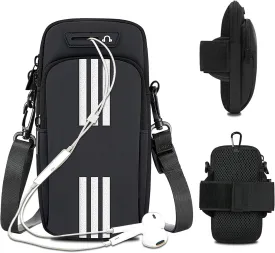 Phone Holder for Running Armband,Cell Phone Purse Small Crossbody Bags for Women Men Kids,iPhone 11 12 13 14 15 Pro Max Xs Xr X 8 7 6 Plus SE Mini Galaxy Ultra S24 Note Pouch,Sports Arm Bands