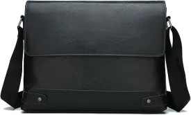 PORT&LOTUS Messenger Bags for Men - Small PU Leather Crossbody Bags